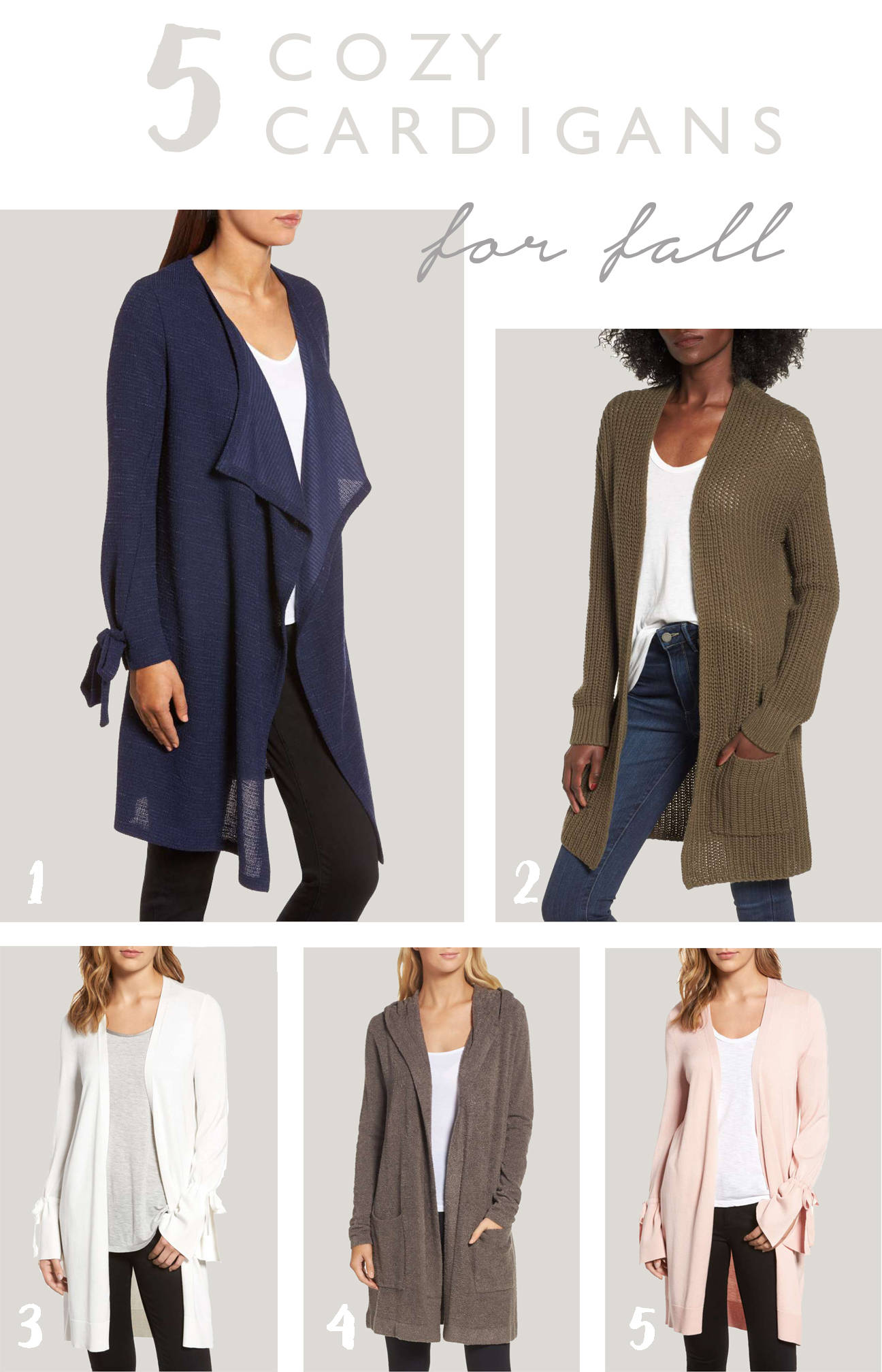 With Fall around the corner, its time to stock up on closet staples like cozy cardigans! Check out a few of my favorites here!