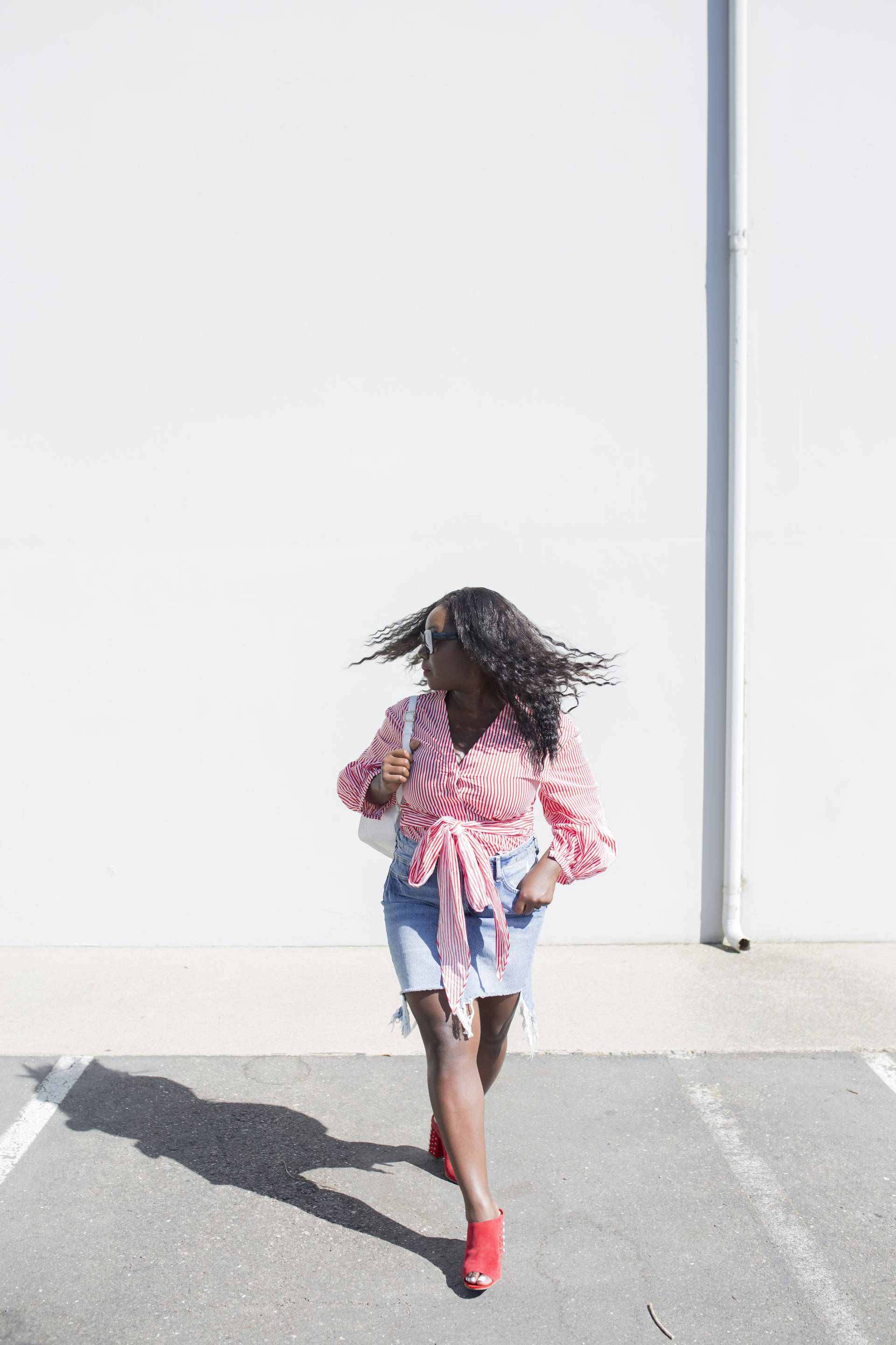 Timeless Demin Skirts + Flirty Stripes