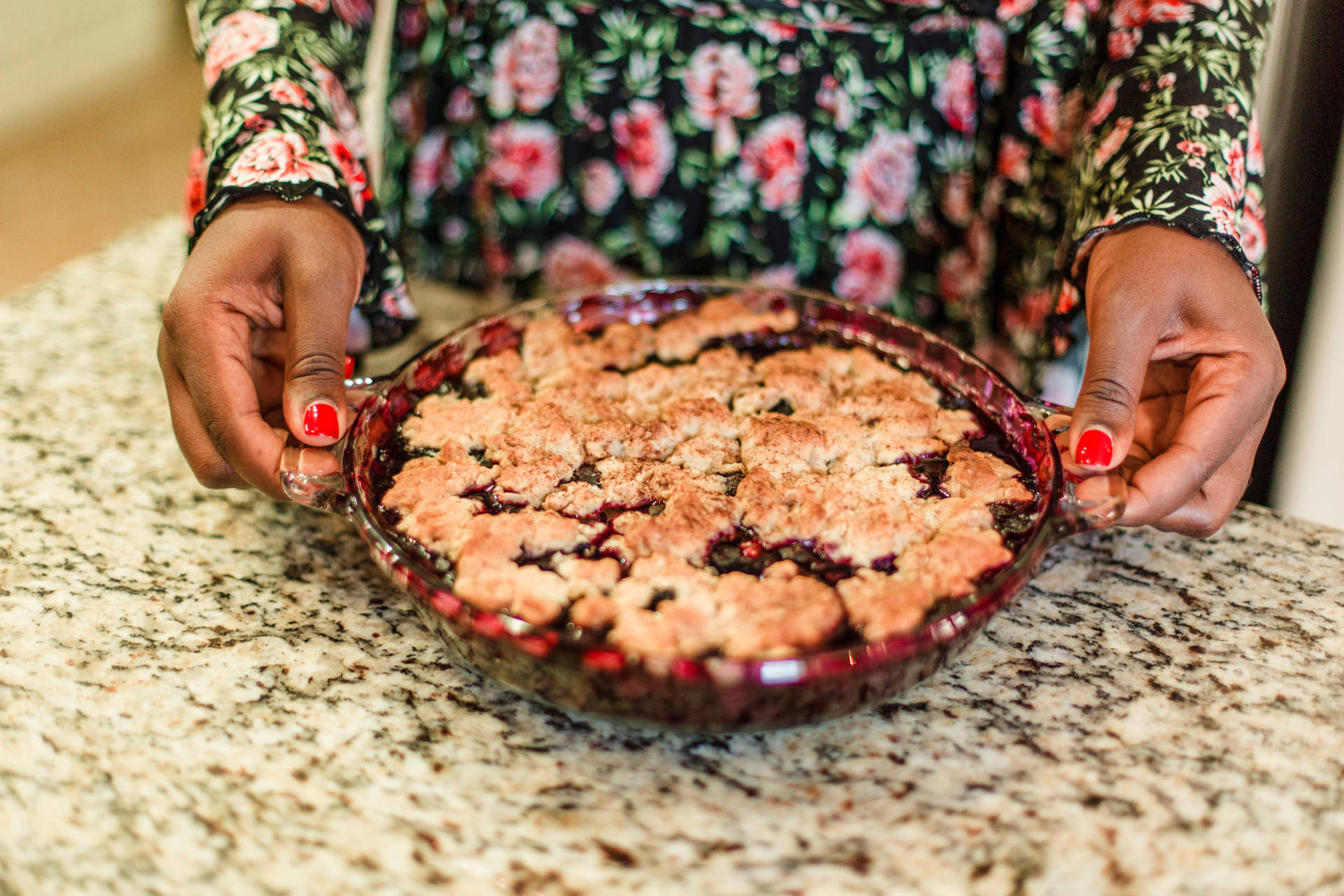 Make an easy Blueberry Cobbler that satisfies your sweet tooth over the holiday's! Just a few easy steps and you have a killer dessert!