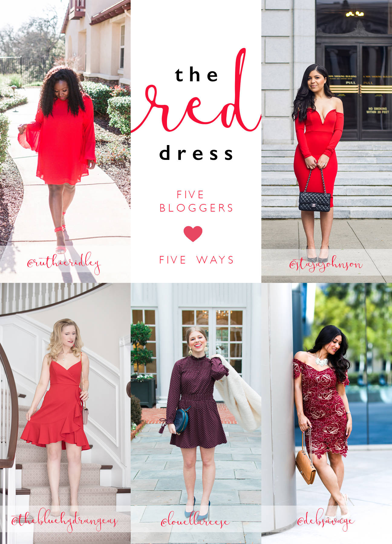 The red dress: 5 bloggers, 5 ways for Valentine's Day