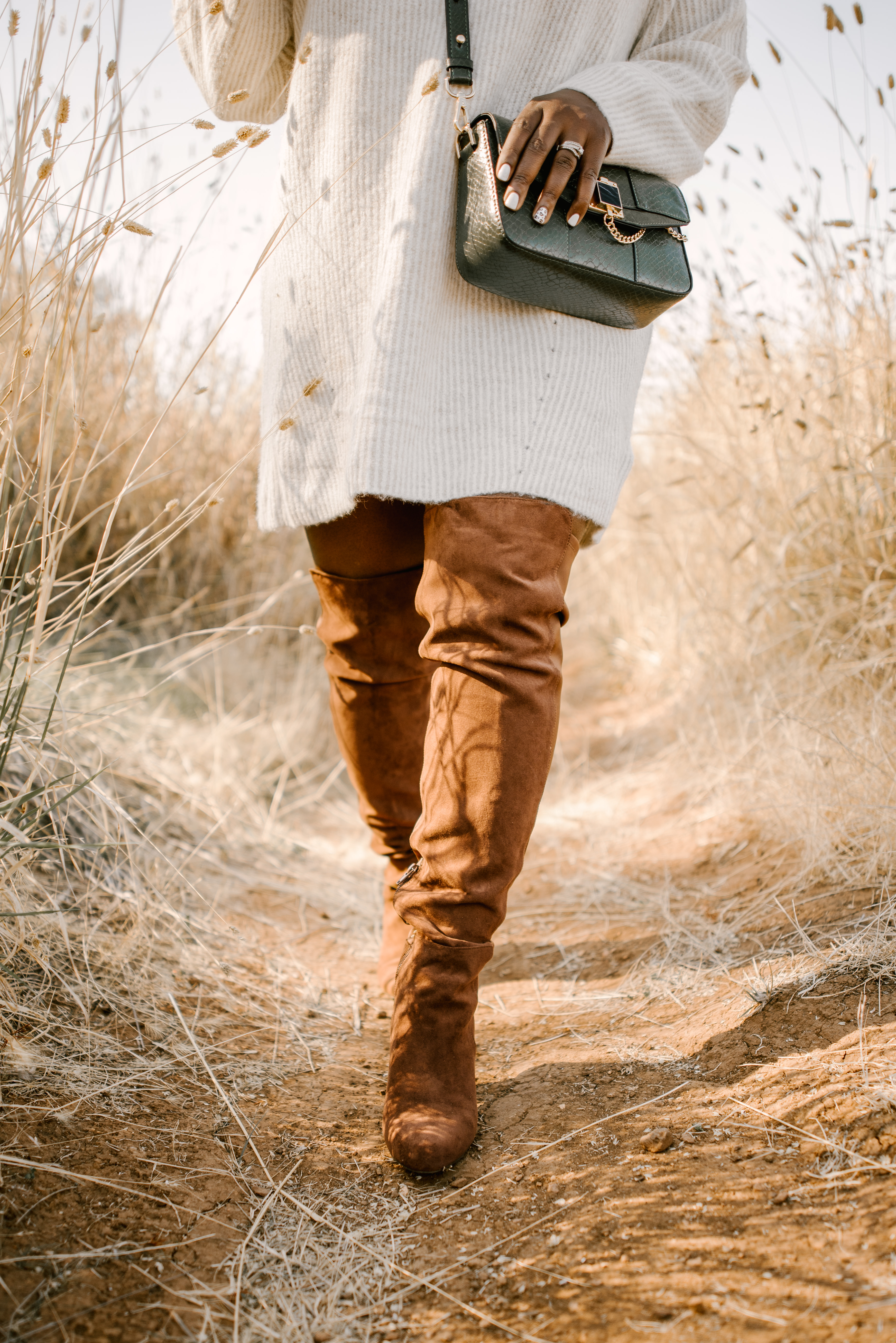 Ruthie Ridley Blog-Sweaters And Over The Knee Boots For Fall