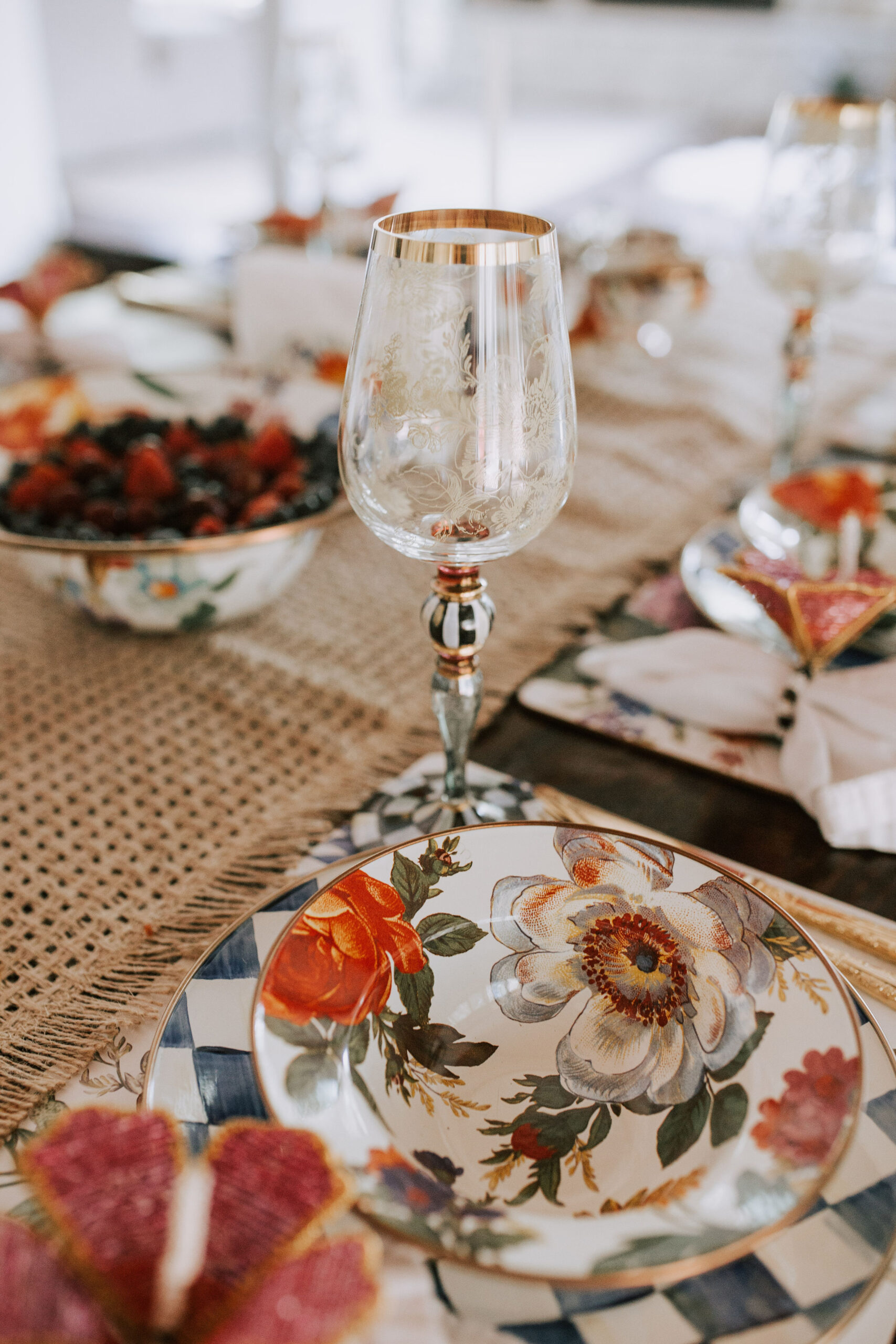 Ruthie Ridley Blog Summer Tablescape With Mackenzie-Childs