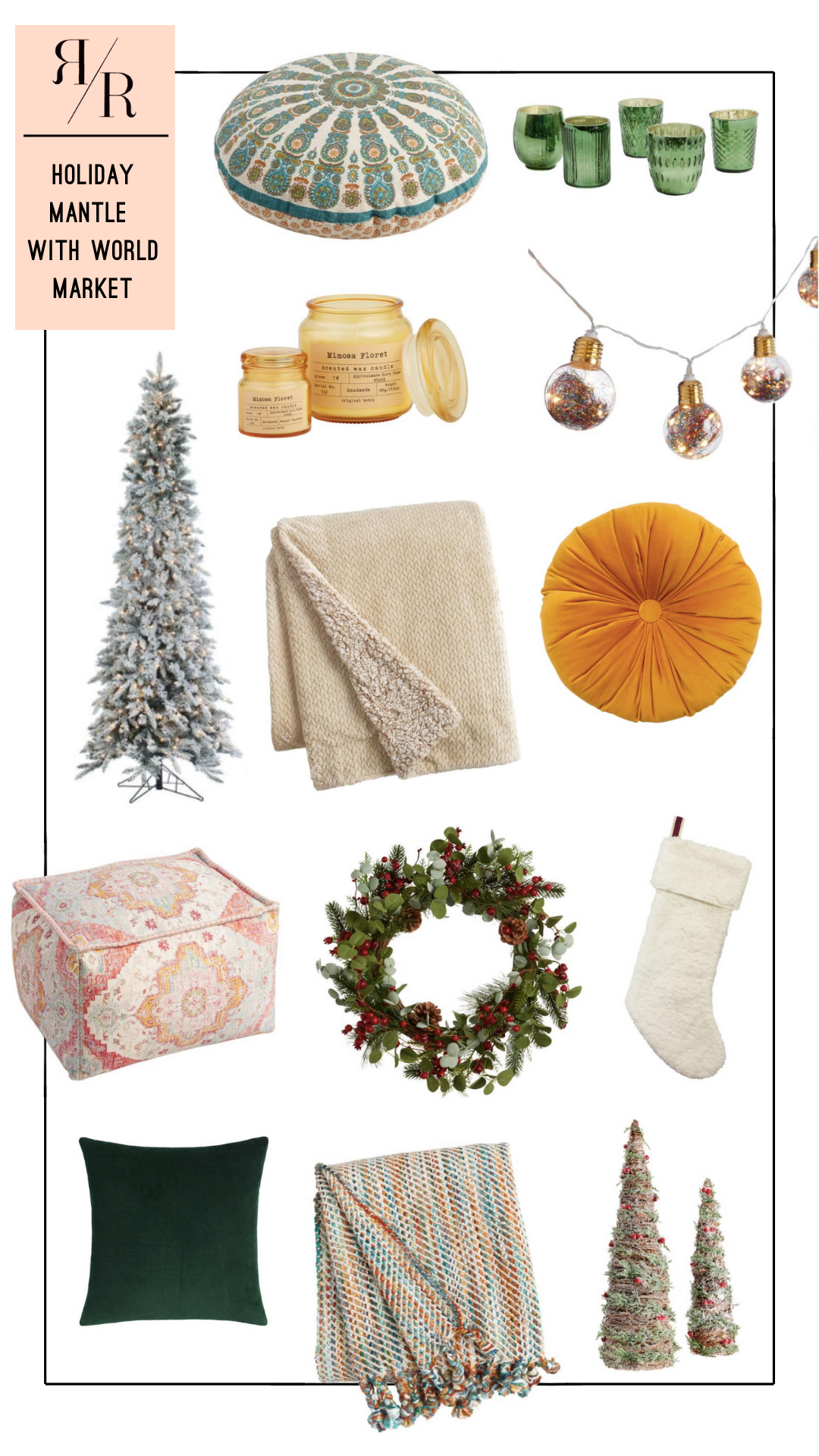 Ruthie Ridley Blog Holiday Mantle With World Market
