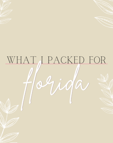 Ruthie Ridley Blog What I Packed For Florida