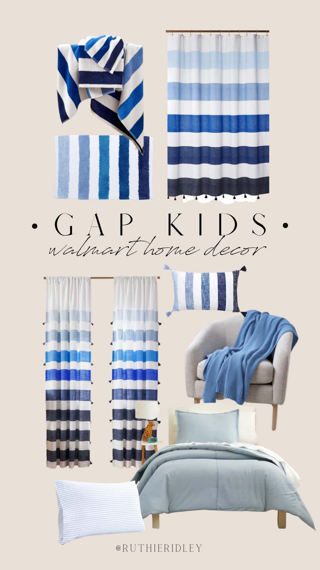 Ruthie Ridley Blog Decorating Ava's Room with Gap Kids at Walmart