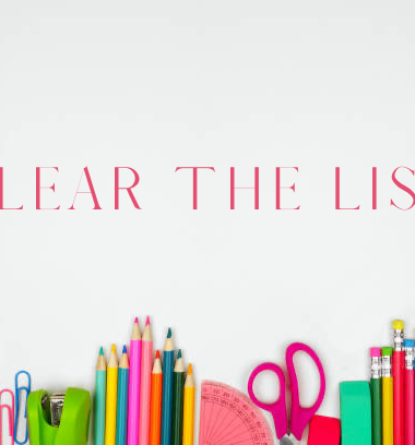 Ruthie Ridley Blog Clearing Teachers' Back To School Wishlists