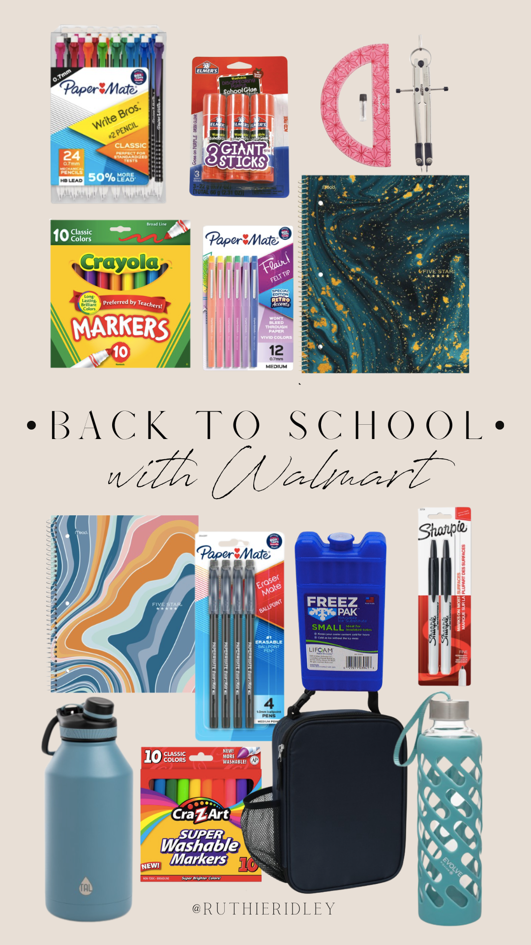 Ruthie Ridley Blog Back to School with Walmart